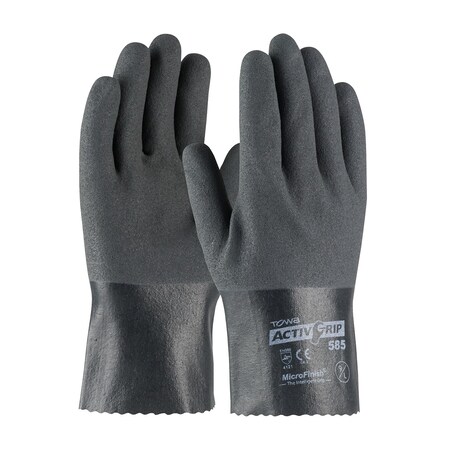Pip Nitrile Coated Glove with Cotton Liner and MicroFinish Grip - 10", 12PK 56-AG585/XS